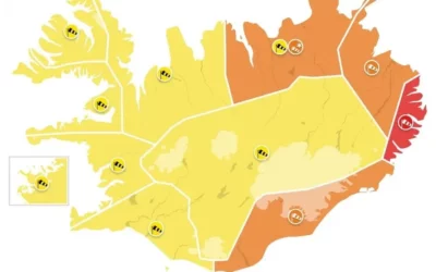 Icelandic weather warnings explained: yellow, orange, and red